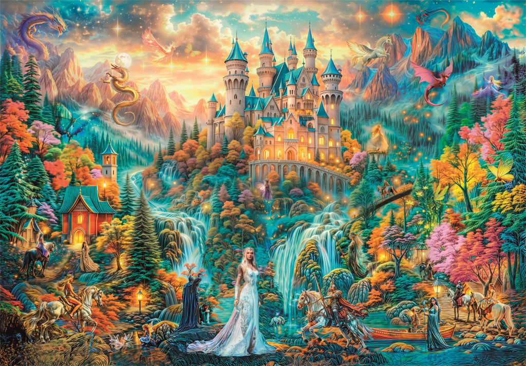 Fantasy Fantasy Legend of the Hidden Empire 2000-osaline pusle Clementoni – detailvaade 2