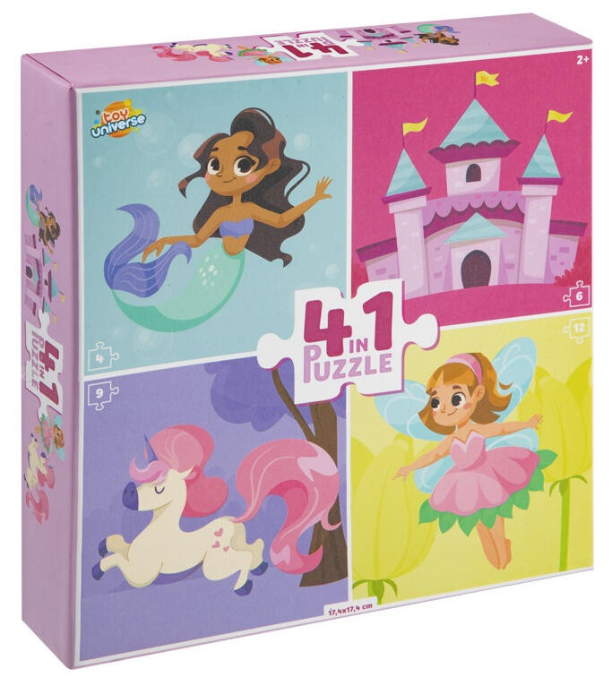 Fantasy Girls 4-in-1 puslekomplekt – tootepilt