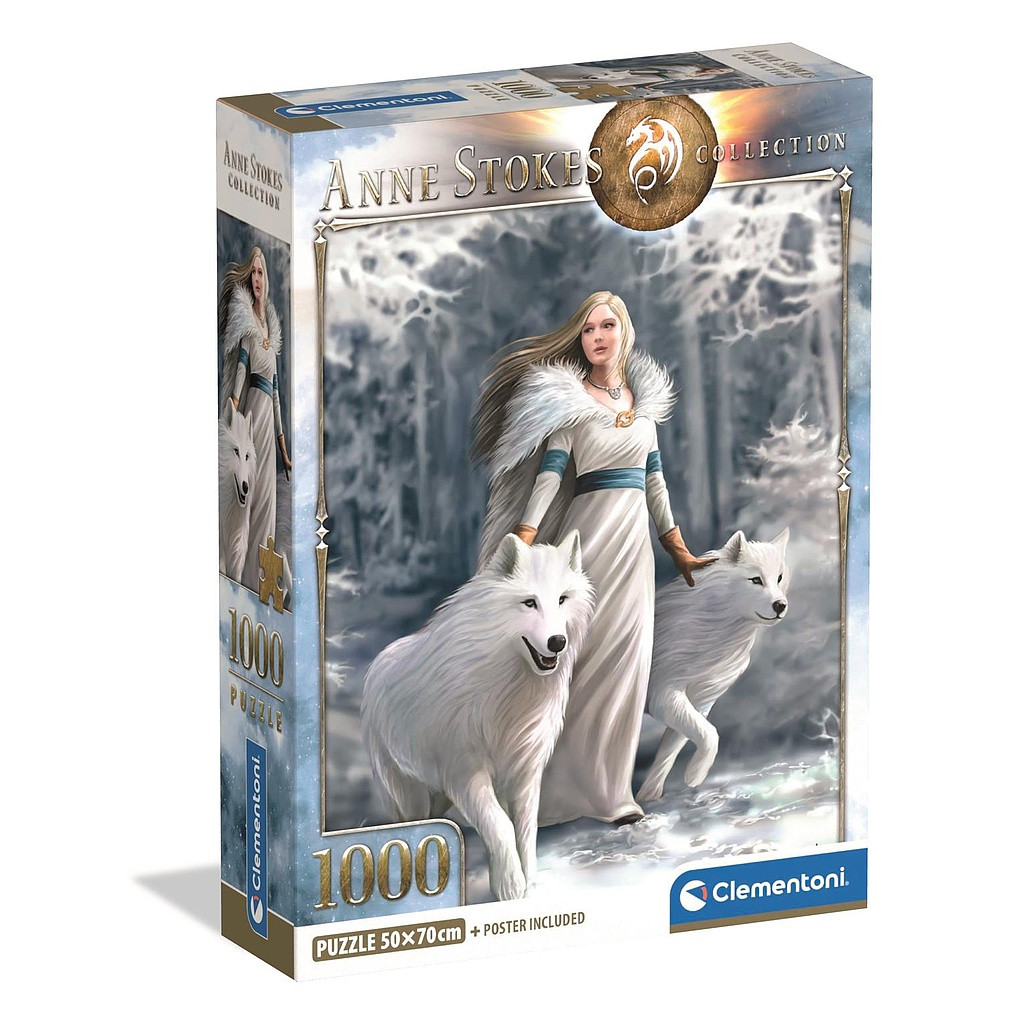Fantasy Winter Guardians Anne Stokes 1000-osaline Compact pusle Clementoni – tootepilt
