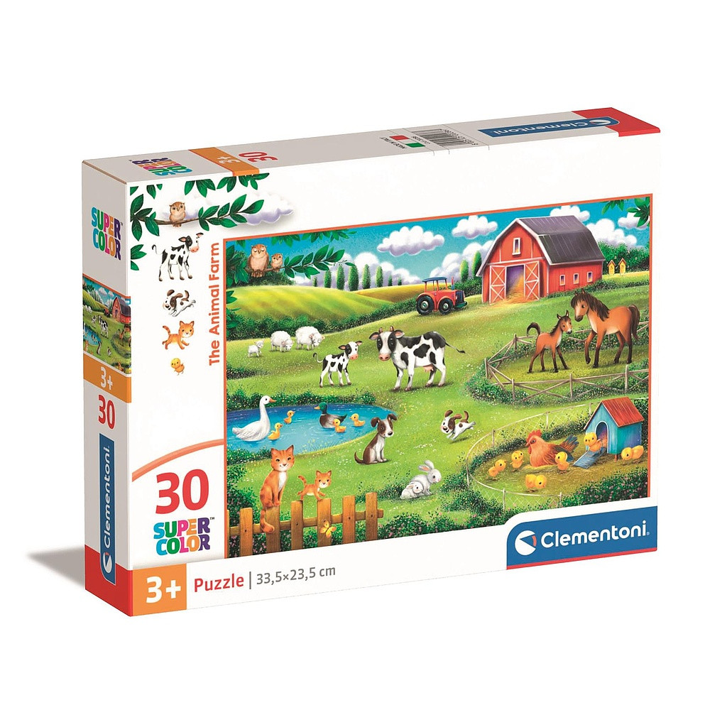 Farm Farm Animal 30-osaline pusle Clementoni – tootepilt