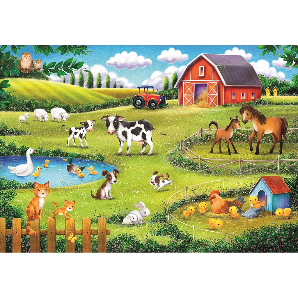 Farm Farm Animal 30-osaline pusle Clementoni – detailvaade 2