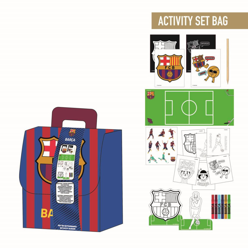 FC Barcelona Backpack värvimis- ja tegevusraamat – tootepilt