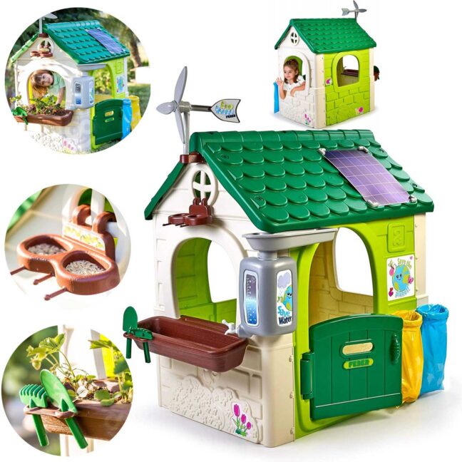 feber eco aed maja – FEBER Eco aed maja söötja jäätme sorteerimise Imitation päikese paneel