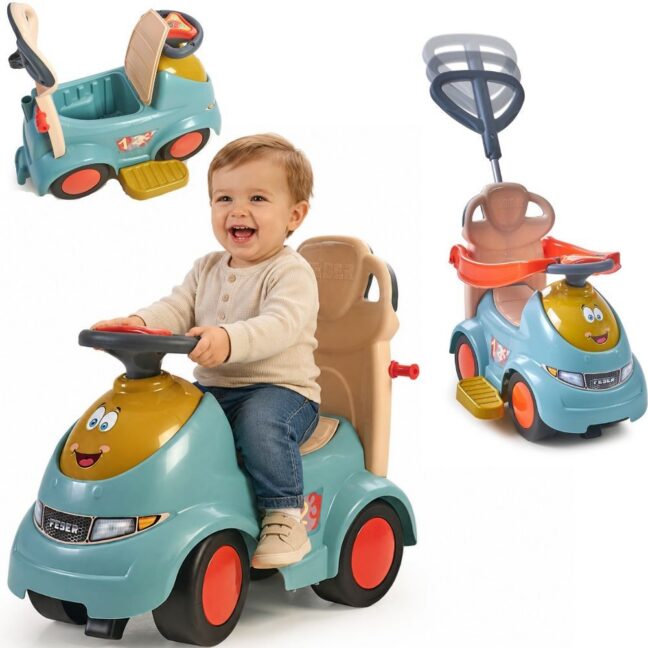 feber sõiduauto lükatav kiik – FEBER sõiduauto lükatav kiik CASUAL PUSH N'GO multifunktsionaalne 5-ühes