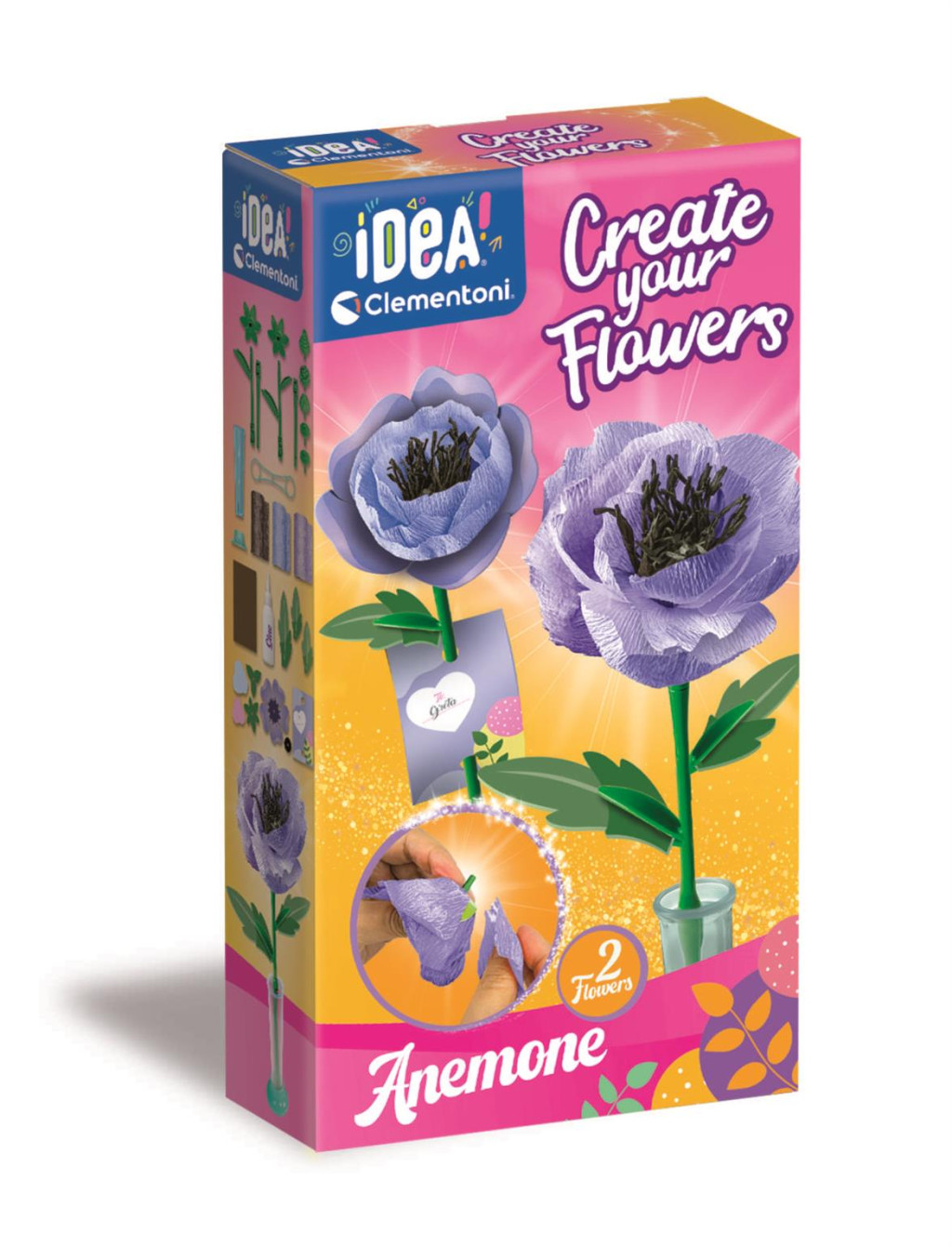 Flower Anemone crafting set 2-osaline Clementoni – tootepilt