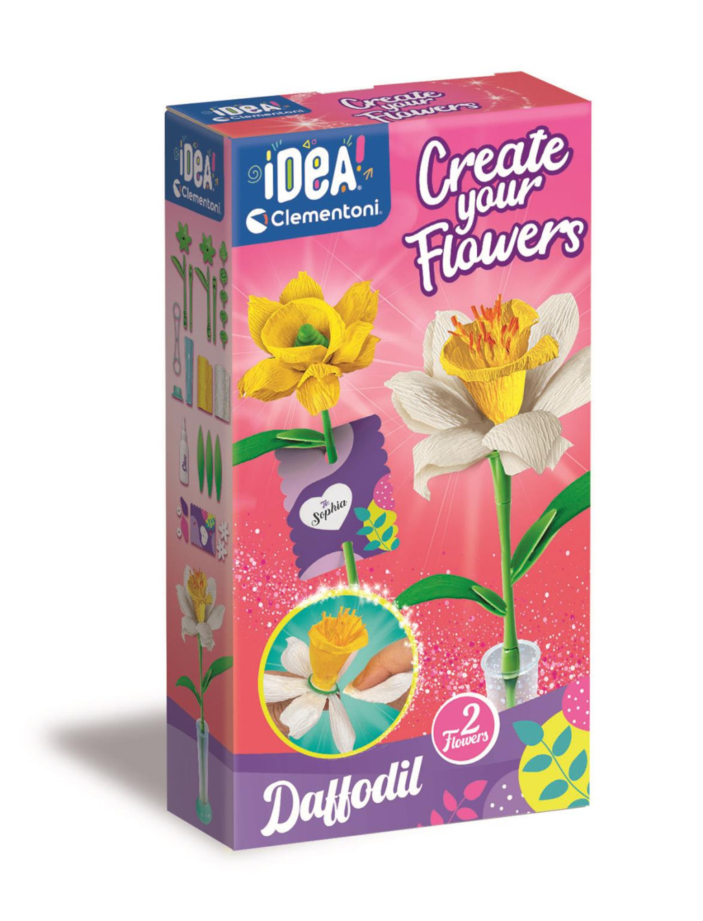 Flower Daffodils Clementoni 2-osaline crafting set – tootepilt