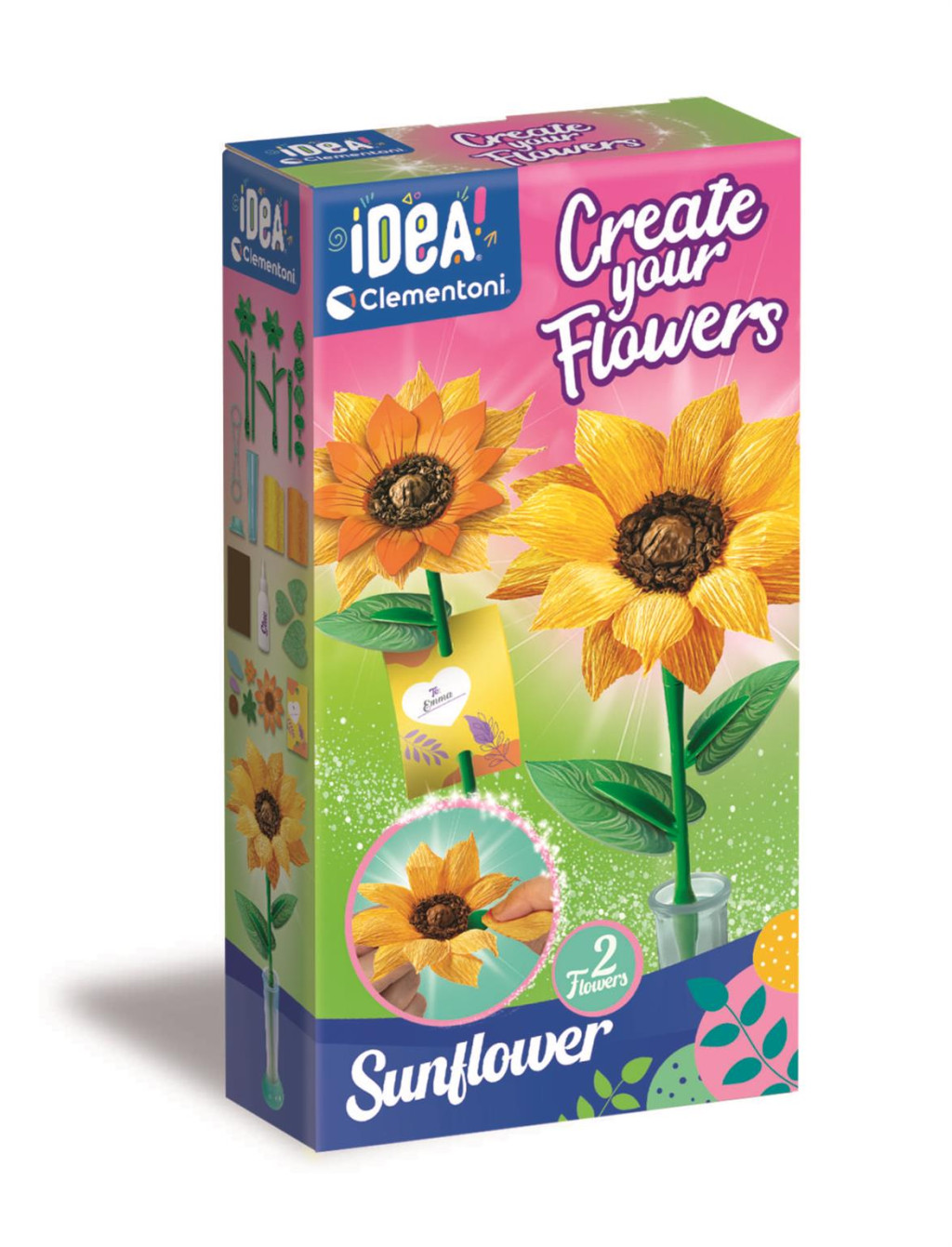 Flower Sunflowers 2-osaline Creator Set Clementoni – tootepilt