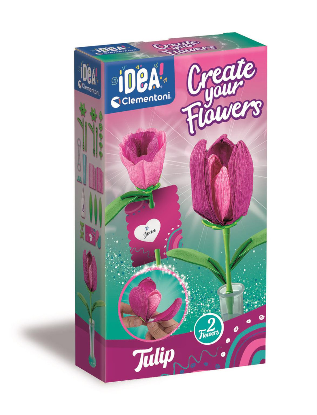 Flower Tulips 2-osaline creator set Clementoni – tootepilt