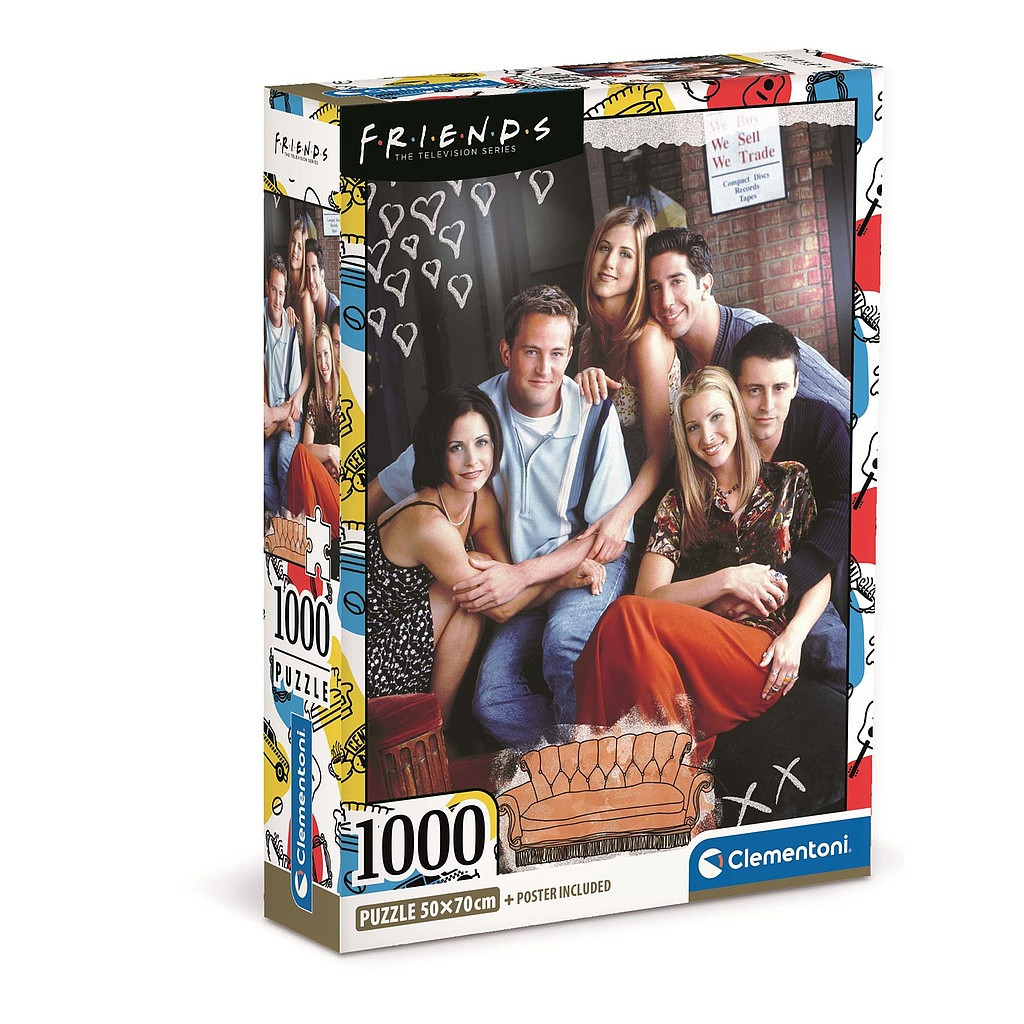 Friends The Couch 1000-osaline Clementoni pusle – tootepilt
