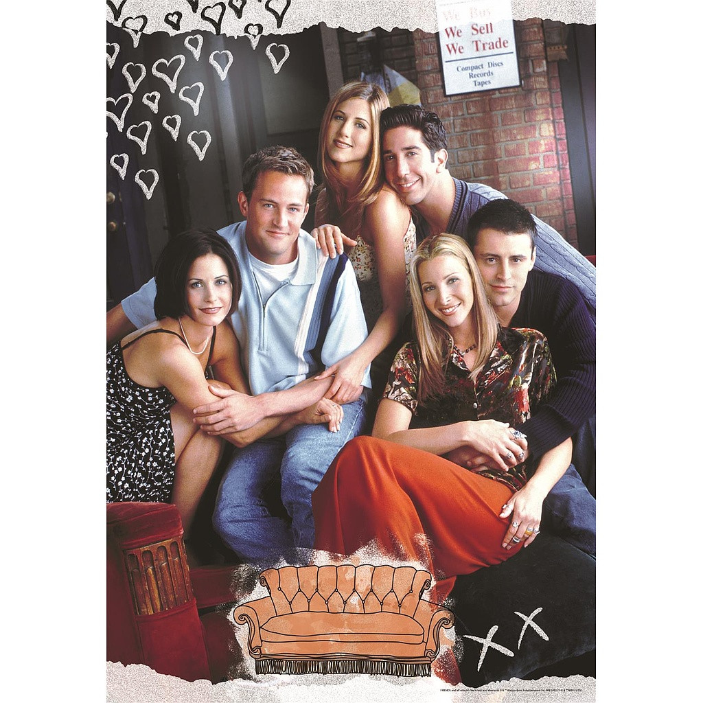 Friends The Couch 1000-osaline Clementoni pusle – detailvaade 2