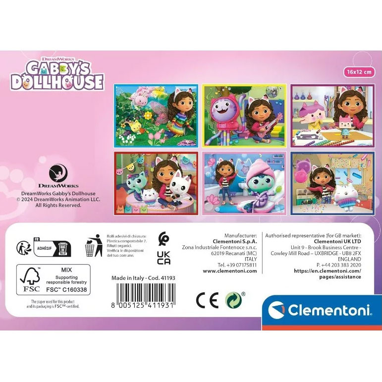 Gabby's Dollhouse Activities Clementoni 12-osaline Story Blocks – detailvaade 2