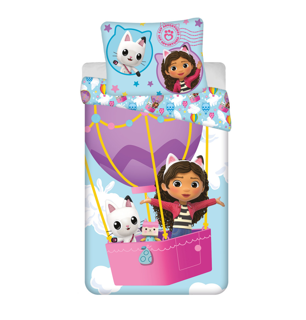 Gabby's Dollhouse Balloon voodipesukomplekt 140x200cm, 70x90 cm – tootepilt