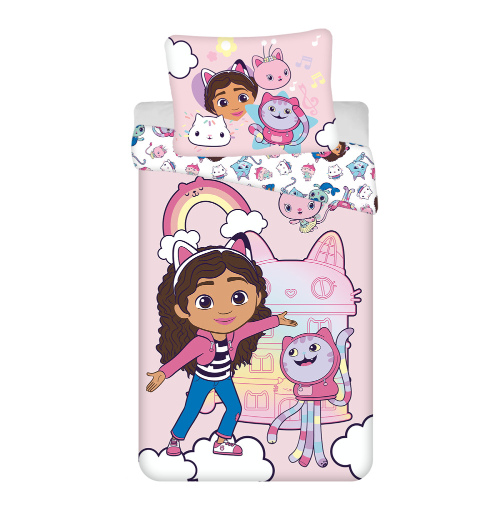 Gabby's Dollhouse Dreamland voodipesukomplekt 140x200cm, 70x90 cm – tootepilt