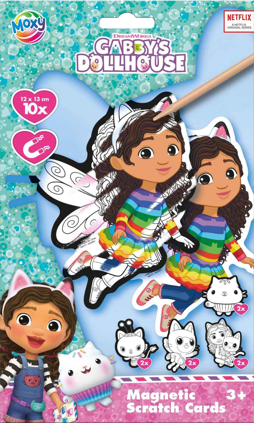 Gabby's Dollhouse Fairy scratch scraper set with magnet – tootepilt