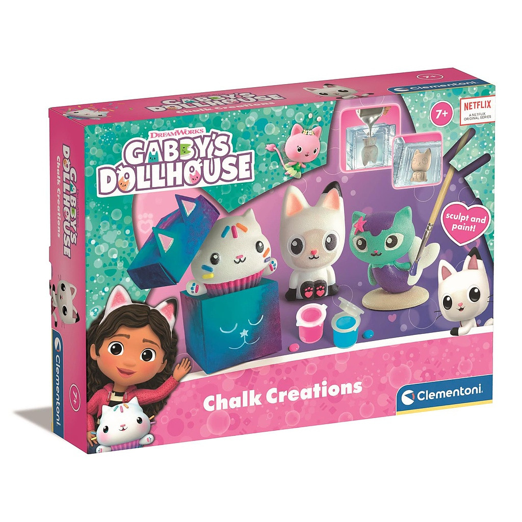 Gabby's Dollhouse Paintable kipsikujude valmistamise komplekt Clementoni – tootepilt