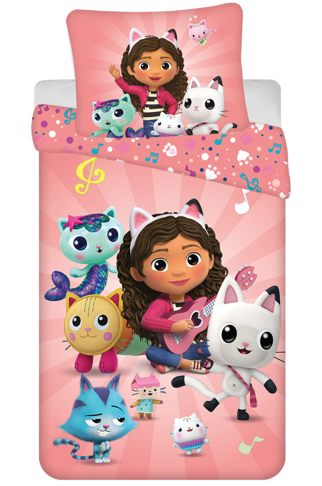 Gabby's Dollhouse Peaceful bedding cover 140x200cm, 70x90 cm – tootepilt