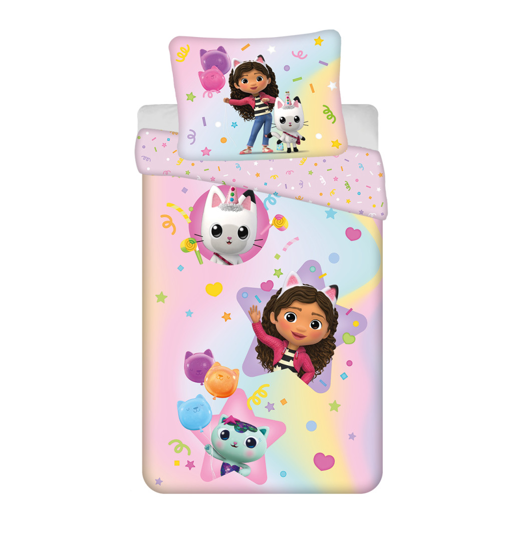 Gabby's Dollhouse Rainbow voodipesukomplekt 140x200cm, 70x90 cm – tootepilt
