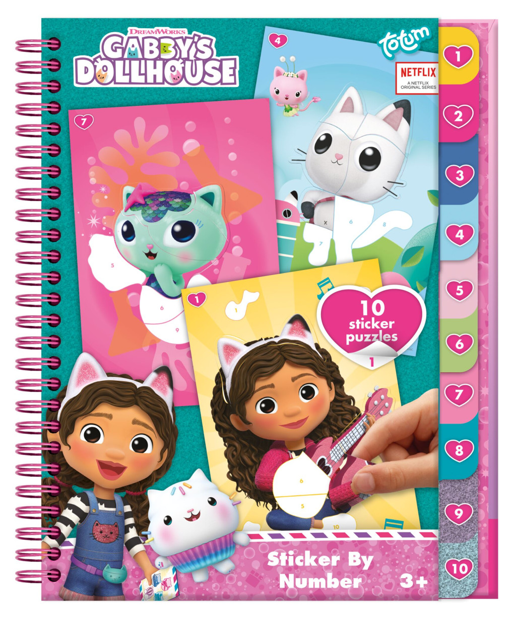 Gabby's Dollhouse Sprinkle Party pusle sticker and värvimiskomplekt – tootepilt