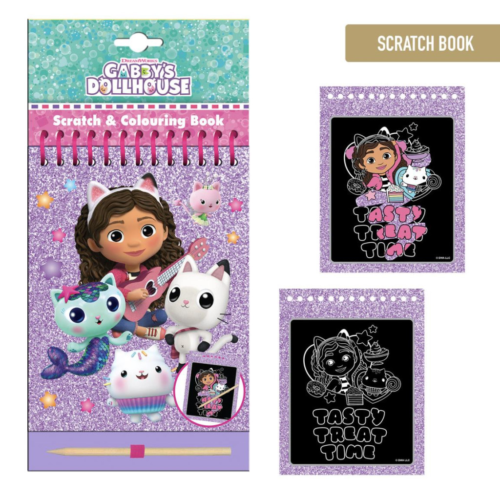 Gabby's Dollhouse Tasty scratch coloring and engraving set – tootepilt