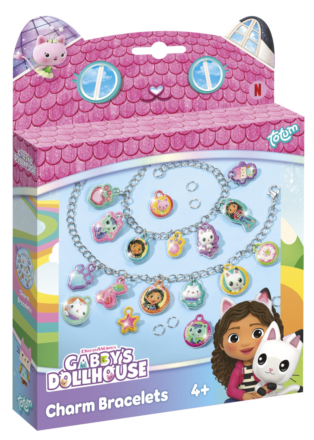 Gabby's Dollhouse Totum charm käevõrude valmistamise komplekt – tootepilt