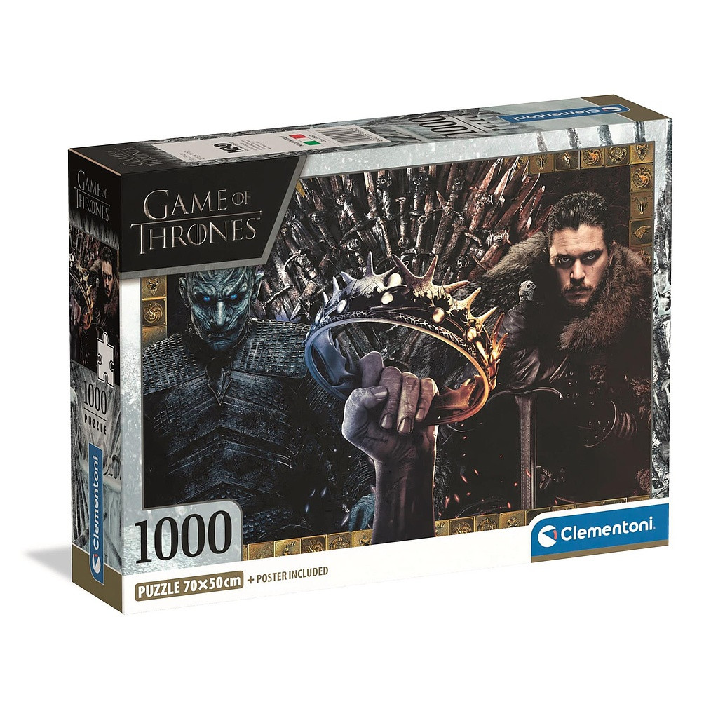 Game of Thrones Ice and Fire 1000-osaline Compact pusle Clementoni – tootepilt