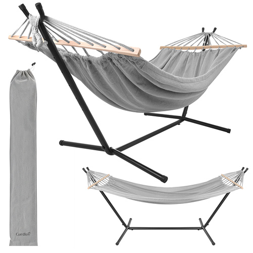 Gardlov kahekohaline võrkkiik metallraamiga, 200 × 150 cm, kuni 250 kg