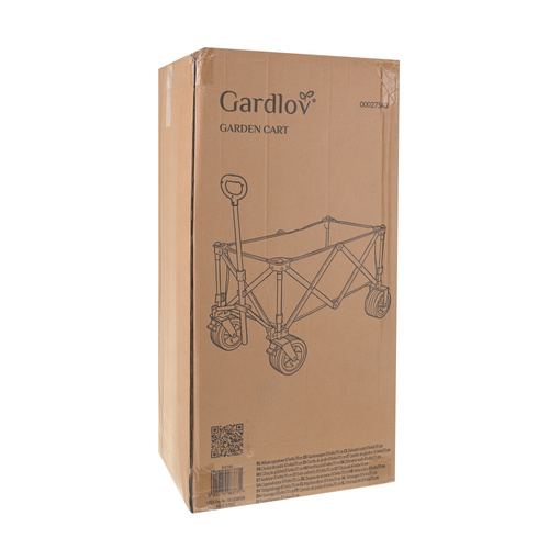 Gardlov kokkupandav aia- ja rannakäru suurte ratastega, 150 l, kuni 200 kg