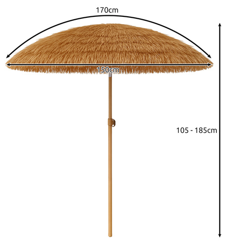 Gardlovi kokkupandav päikesevari aeda ja randa, 170 cm