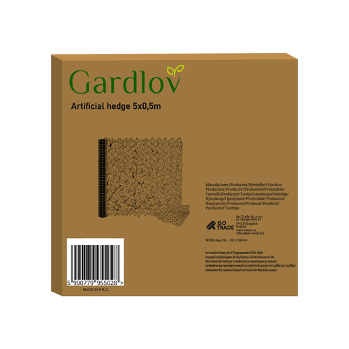 GARDLOVi kunstluuderohuga privaatsuskate, 10 paneeli, 50 × 50 cm