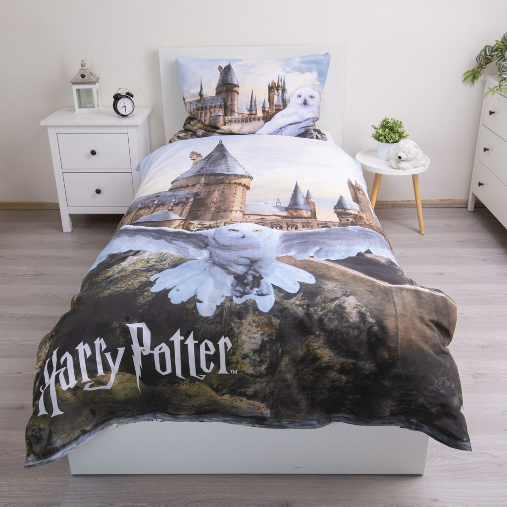 Harry Potter Hedwig Fly bedding cover 140x200cm, 70x90 cm – detailvaade 2