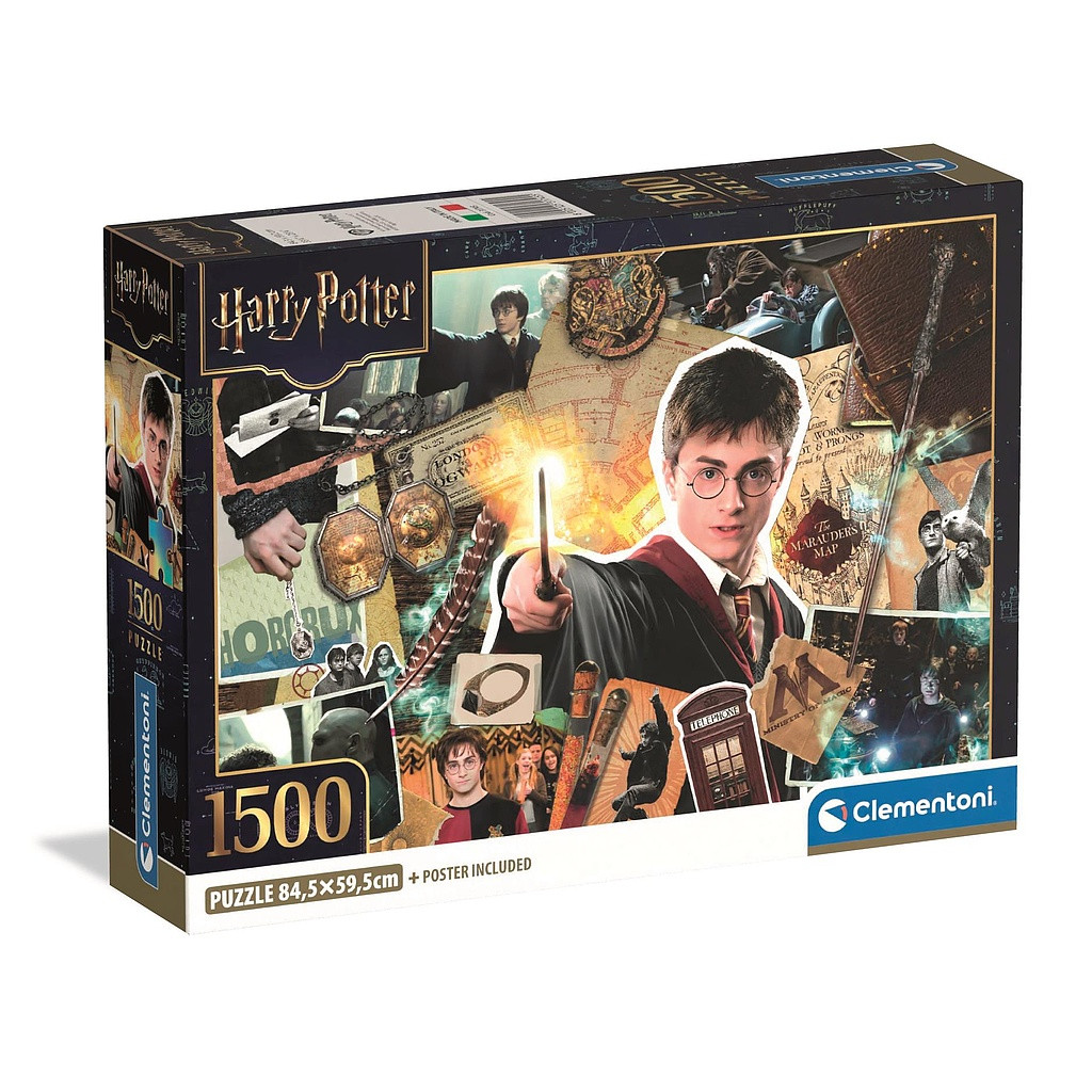 Harry Potter Scrapbook 1500-osaline Compact pusle Clementoni – tootepilt