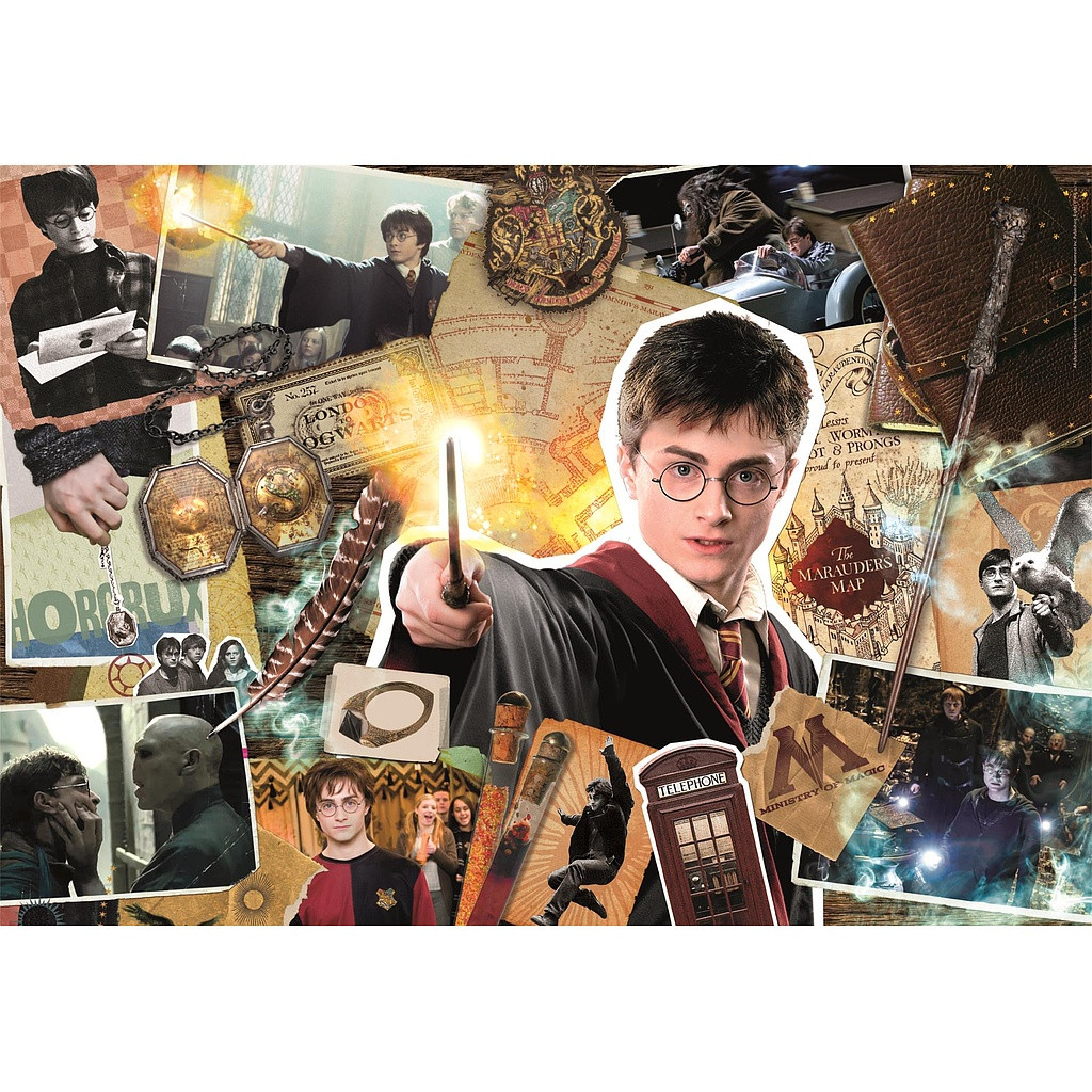 Harry Potter Scrapbook 1500-osaline Compact pusle Clementoni – detailvaade 2