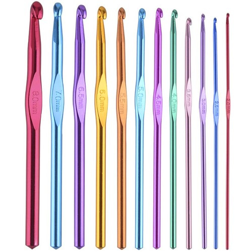 Heegelnõelte komplekt vutlaris – 12 tk, 2–8 mm