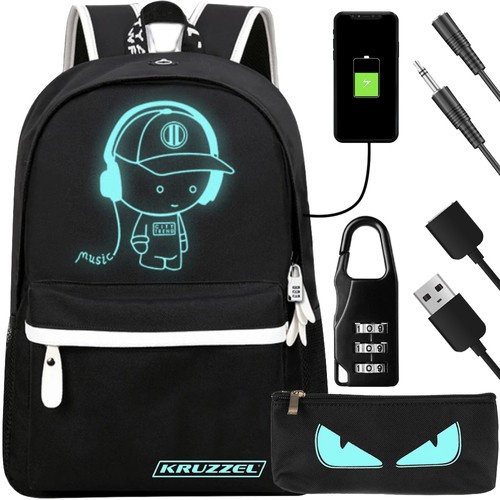 Helkurdetailide ja USB-pesaga seljakott, 19 l
