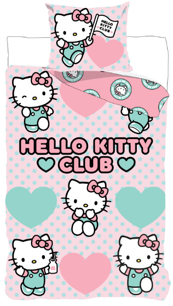 Hello Kitty Club children's nursery bedding cover 100x135 cm, 40x60 cm – tootepilt