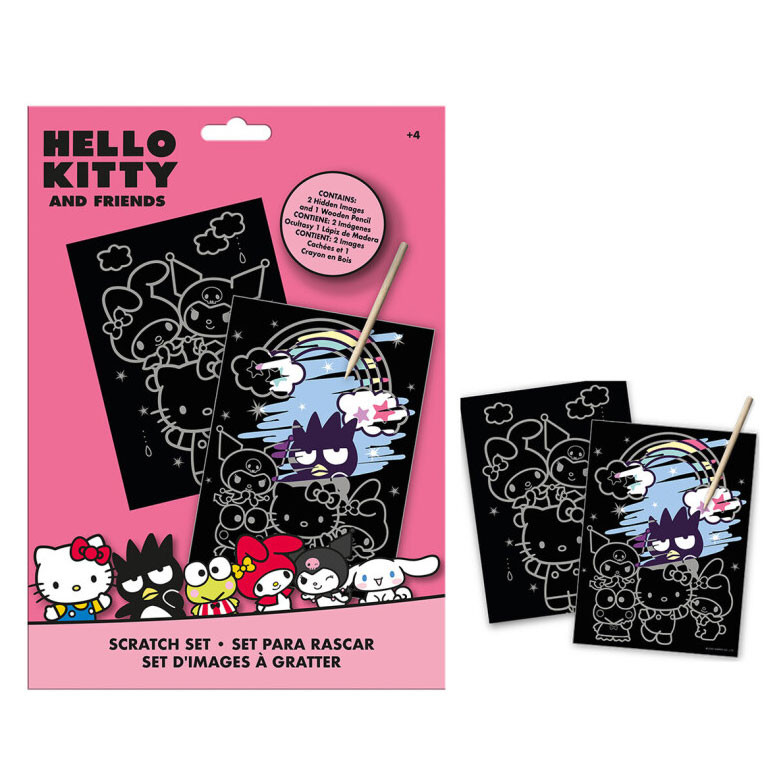 Hello Kitty Friends kraapimiskunsti komplekt – tootepilt