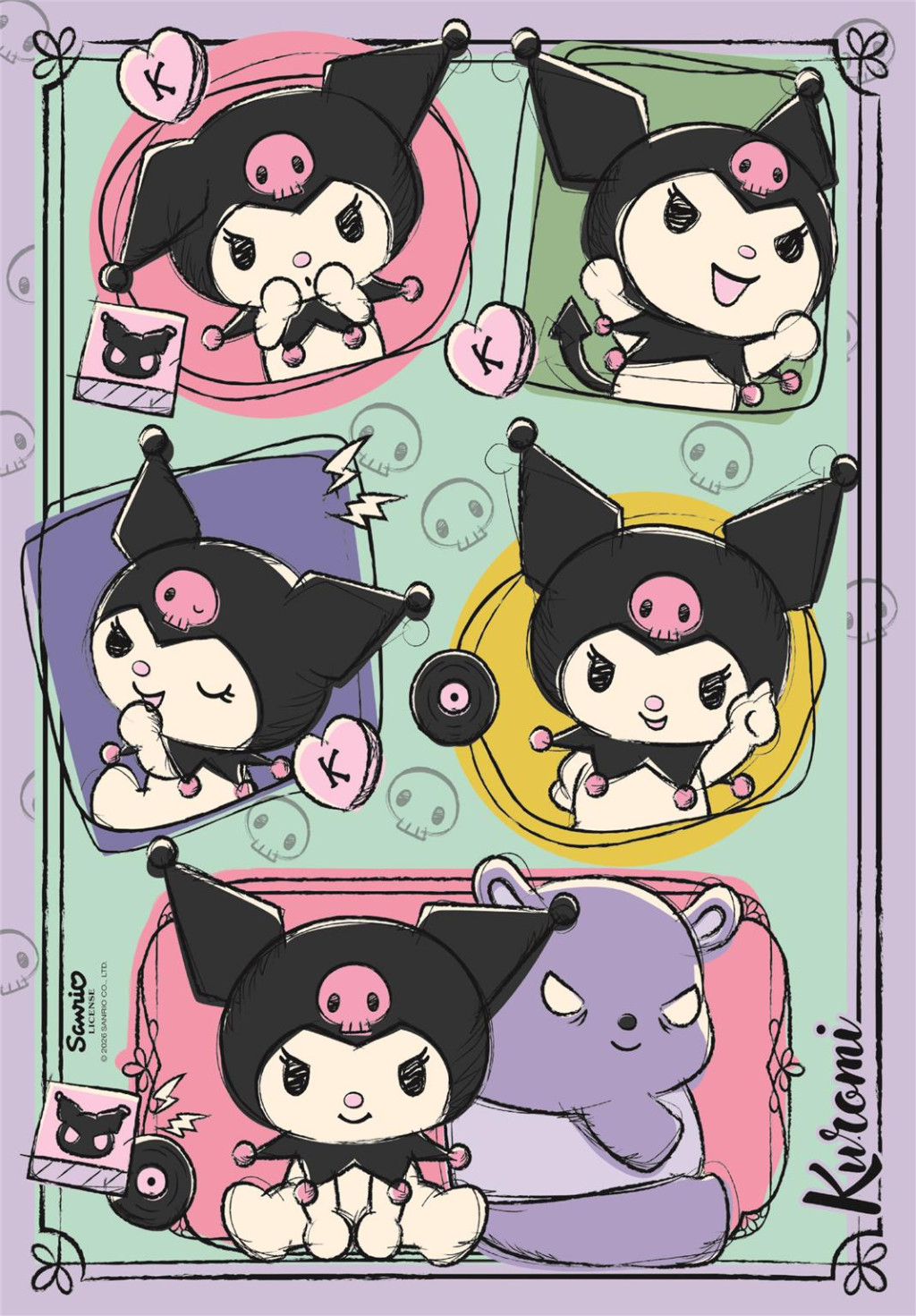 Hello Kitty Kuromi 500-osaline Compact pusle Clementoni – detailvaade 2