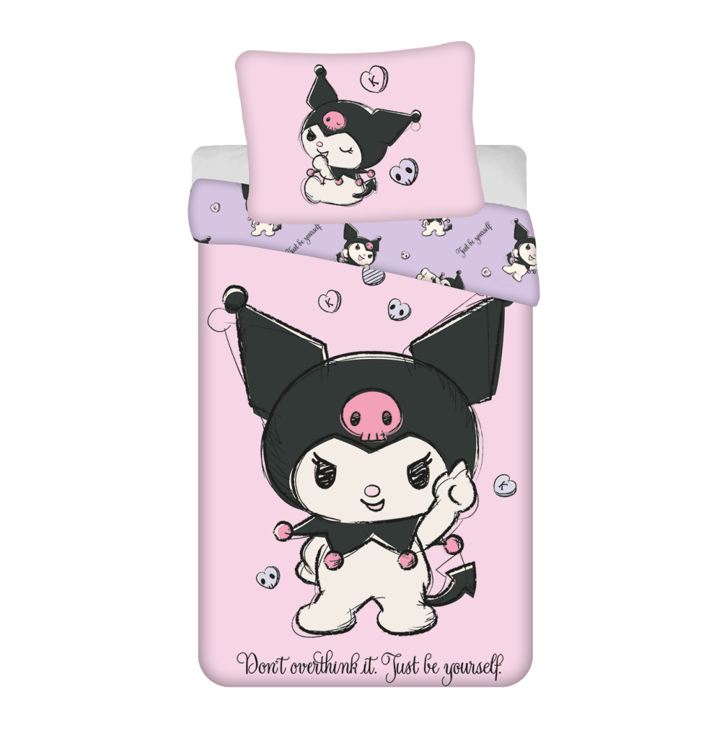 Hello Kitty Kuromi Be Yourself voodipesukomplekt 140×200cm, 70×90 cm – tootepilt