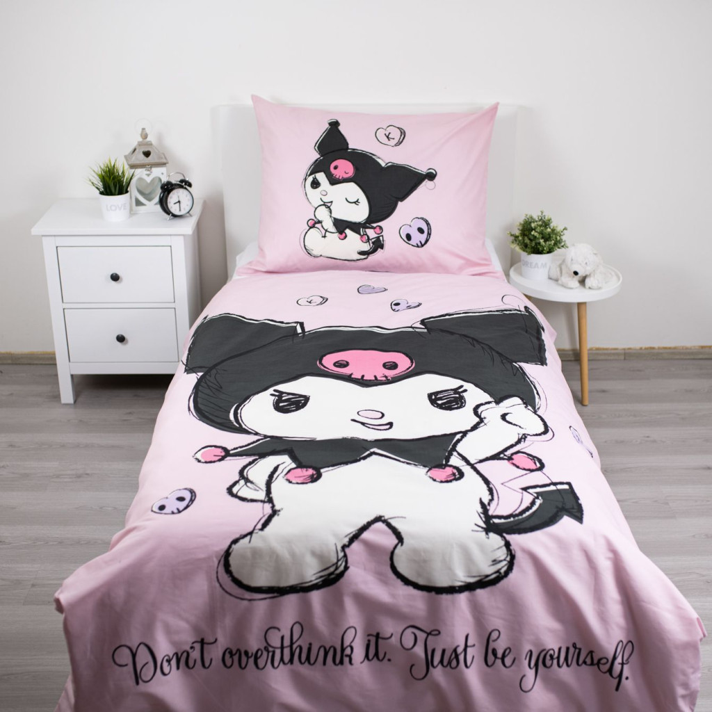 Hello Kitty Kuromi Be Yourself voodipesukomplekt 140×200cm, 70×90 cm – detailvaade 2