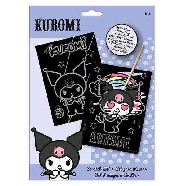 Hello Kitty Kuromi kraapimiskunsti komplekt – tootepilt