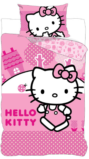 Hello Kitty Pink World voodipesukomplekt 140×200cm, 70×90 cm – tootepilt