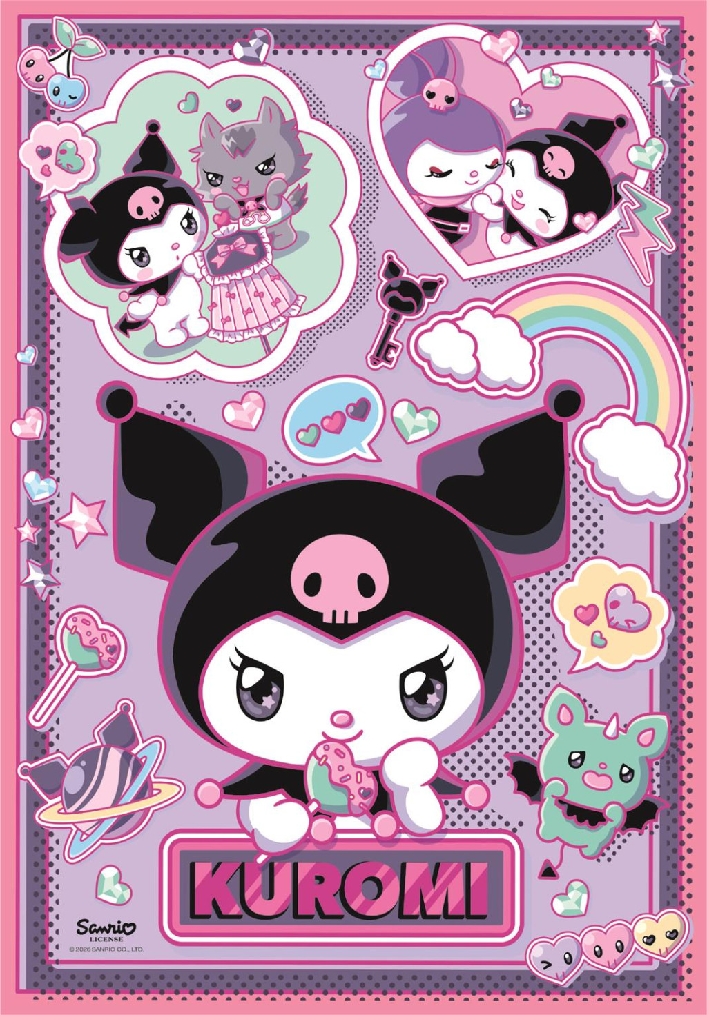 Hello Kitty Rebel Kawaii 1000-osaline Compact pusle Clementoni – detailvaade 2