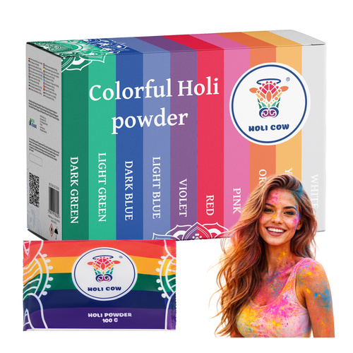Holi Cow värvipulbri komplekt 27334, 10 × 100 g