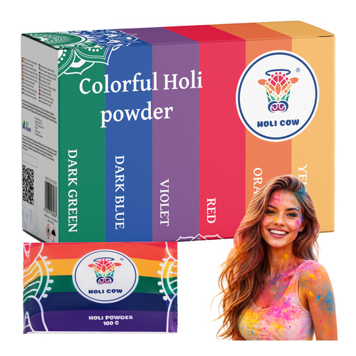 Holi Cow värvipulbri komplekt 27335, 6 × 100 g