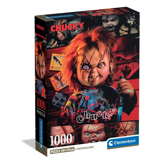 Horror Crazy Chucky 1000-osaline Compact pusle Clementoni – tootepilt