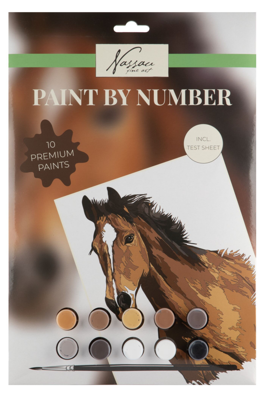 Horses Nassau paint by numbers kit – tootepilt