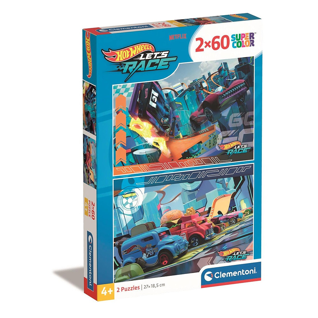 Hot Wheels Buns of Steel 2×60-osaline pusle Clementoni – tootepilt