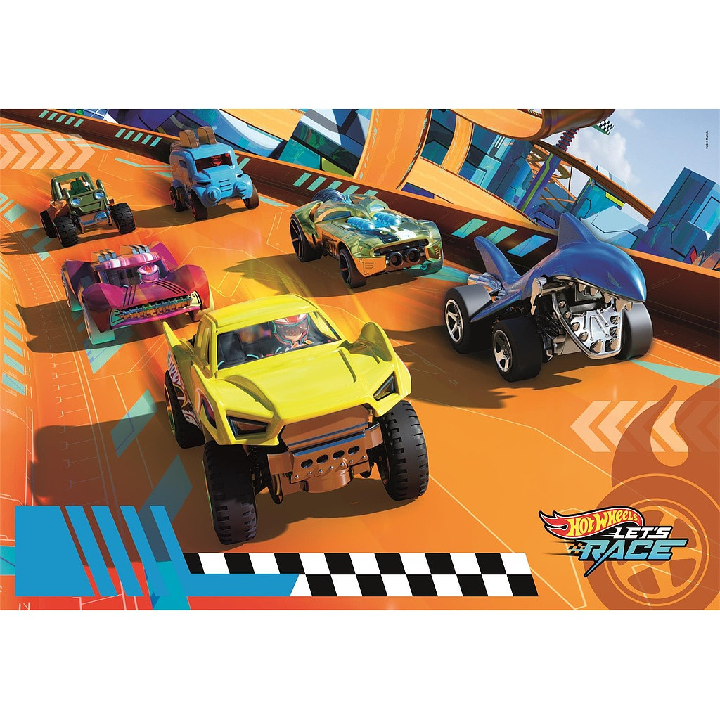 Hot Wheels Turbo Track 104-osaline maxi pusle by Clementoni – detailvaade 2
