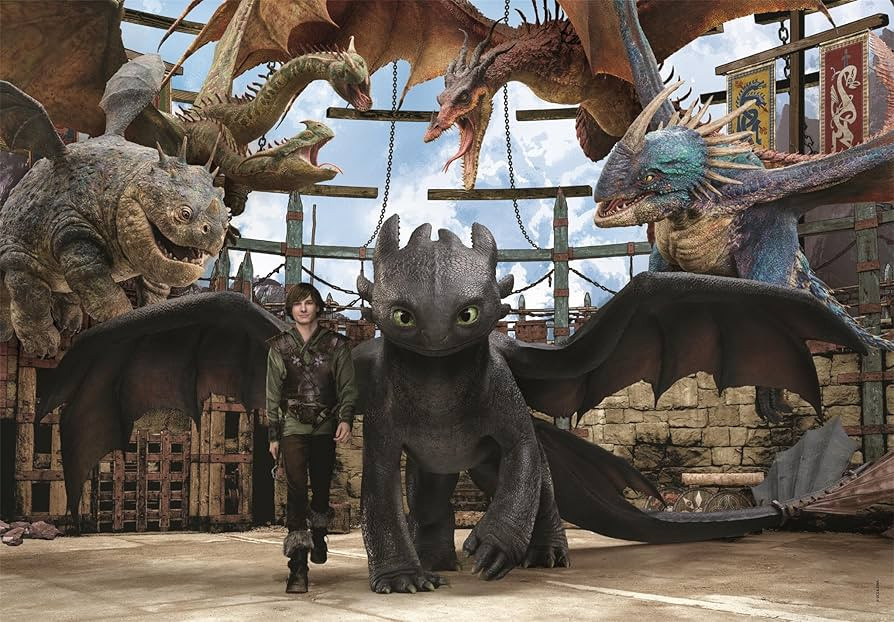 How To Train Your Dragon Arena 104-osaline Clementoni pusle – detailvaade 2