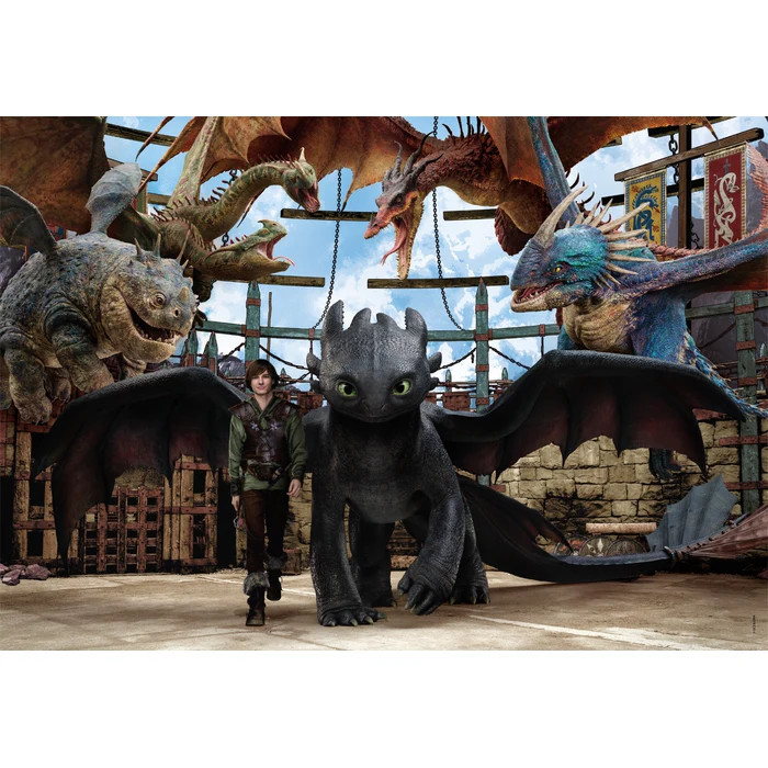 How To Train Your Dragon Arena 104-osaline Super pusle Clementoni – detailvaade 2